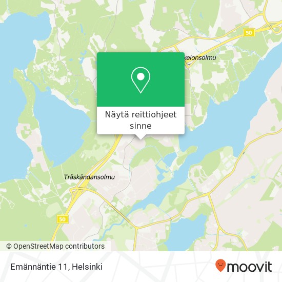 Emännäntie 11 kartta