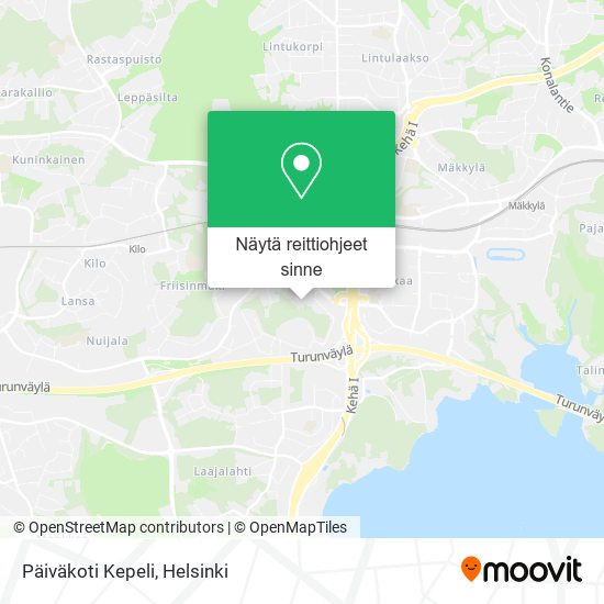 Päiväkoti Kepeli kartta