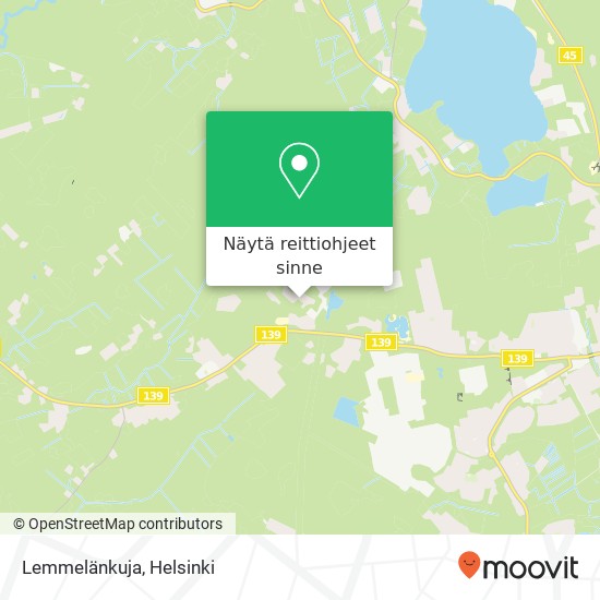 Lemmelänkuja kartta