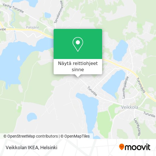 Veikkolan IKEA kartta