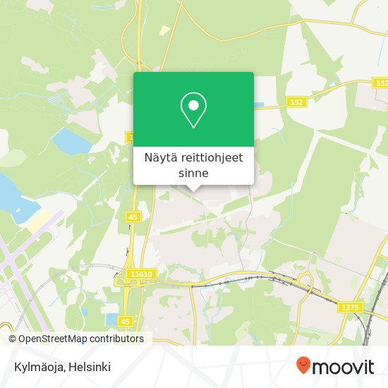 Kylmäoja kartta