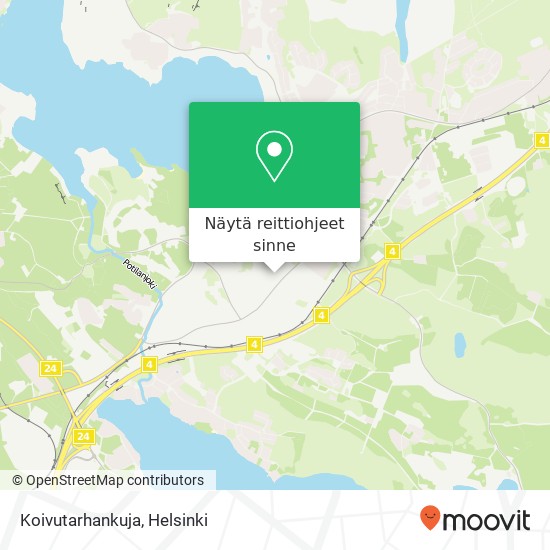 Koivutarhankuja kartta