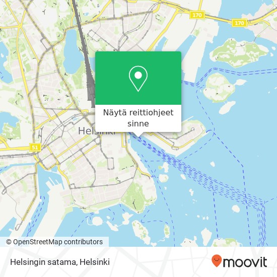Helsingin satama kartta