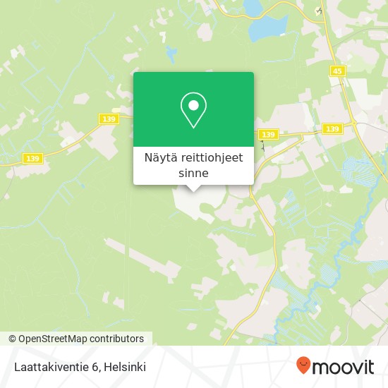 Laattakiventie 6 kartta