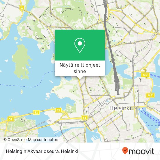 Helsingin Akvaarioseura kartta