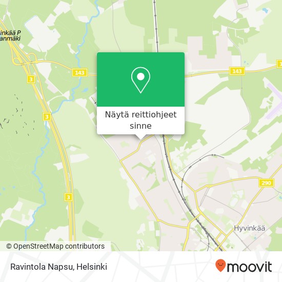 Ravintola Napsu kartta