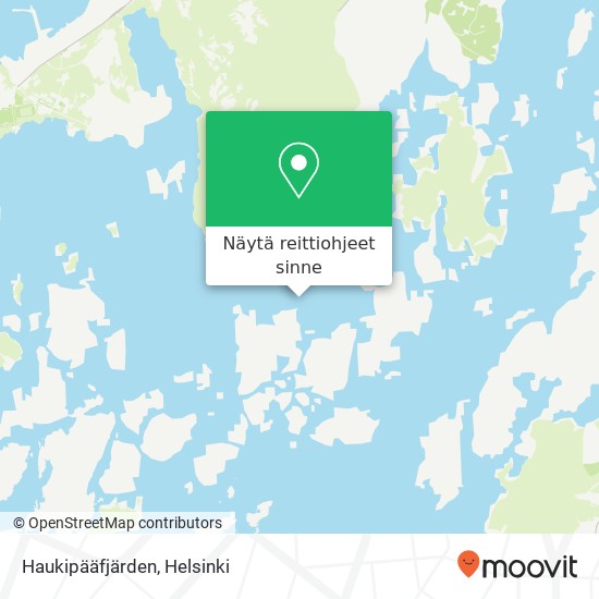 Haukipääfjärden kartta