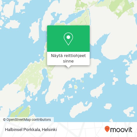 Halbinsel Porkkala kartta