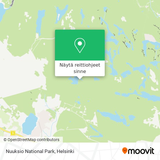 Nuuksio National Park kartta