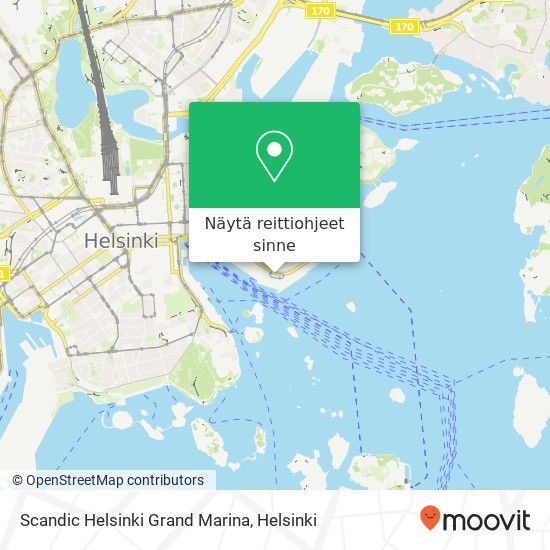 Scandic Helsinki Grand Marina kartta
