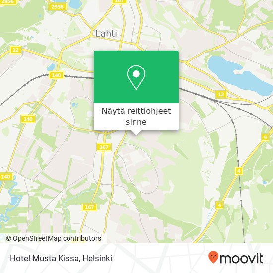 Hotel Musta Kissa kartta