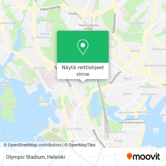 Kuinka päästä kohteeseen Olympic Stadium paikassa Helsinki kulkuvälineellä  Bussi, Juna, Metro tai Raitiovaunu?