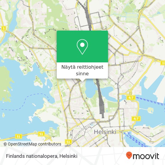 Finlands nationalopera kartta