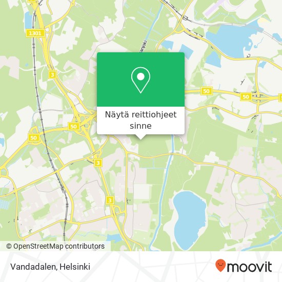 Vandadalen kartta