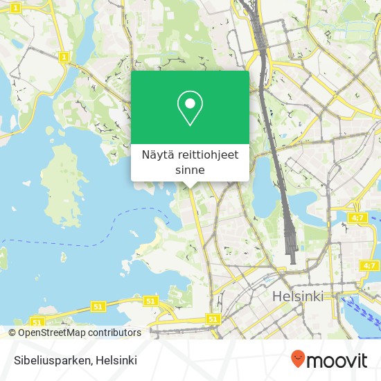 Sibeliusparken kartta