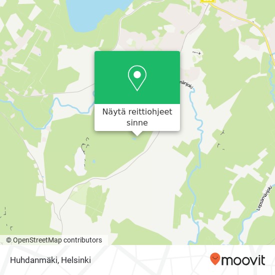 Huhdanmäki kartta