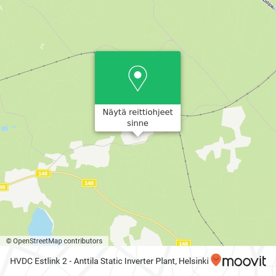 HVDC Estlink 2 - Anttila Static Inverter Plant kartta