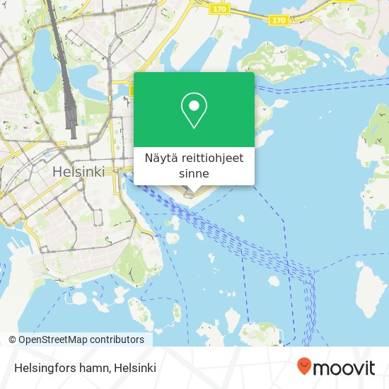 Helsingfors hamn kartta