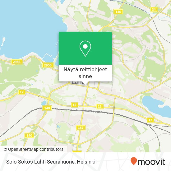 Solo Sokos Lahti Seurahuone kartta