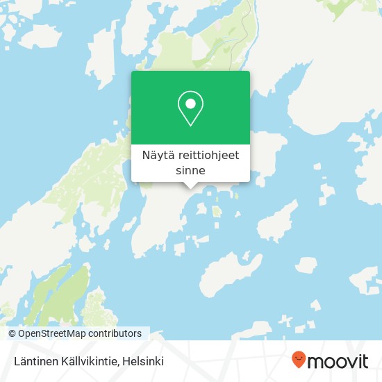 Läntinen Källvikintie kartta