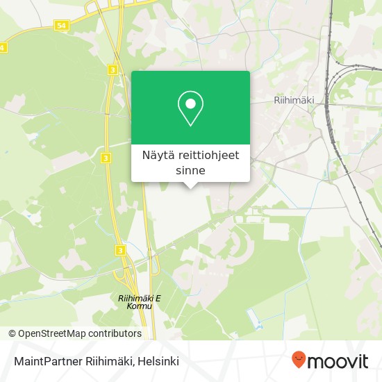 MaintPartner Riihimäki kartta