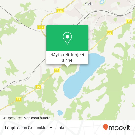 Läppträskis Grillpaikka kartta