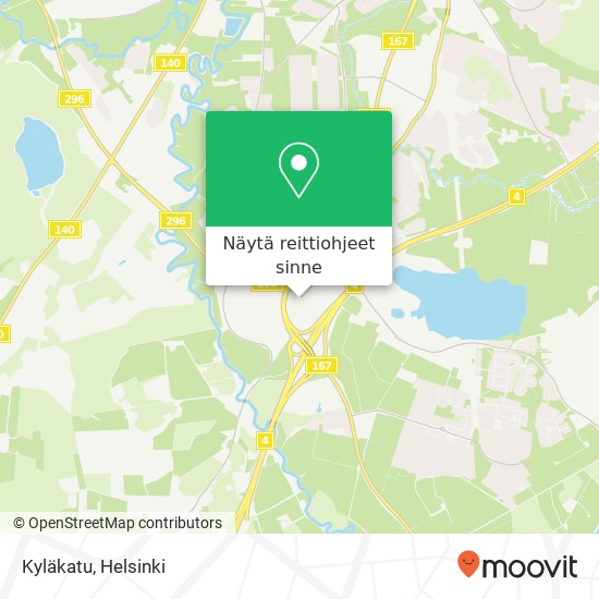 Kyläkatu kartta