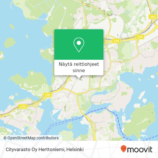 Cityvarasto Oy Herttoniemi kartta