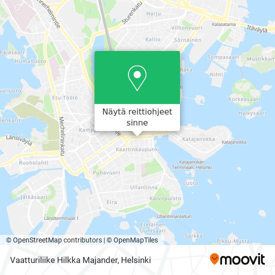 Vaatturiliike Hilkka Majander kartta
