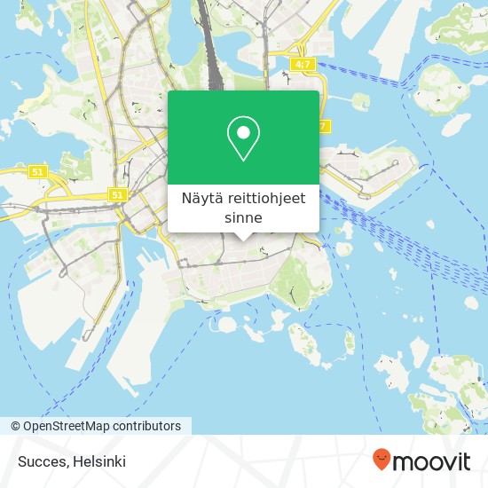 Succes, Korkeavuorenkatu FI-00140 Helsinki kartta