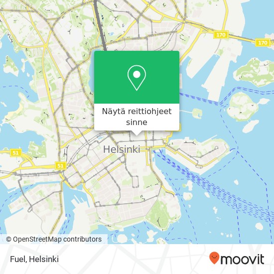 Fuel, Kluuvikatu 7A FI-00100 Helsinki kartta