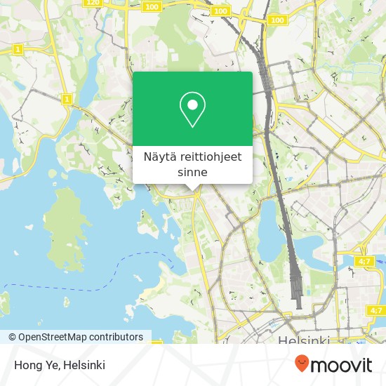 Hong Ye, Linnankoskenkatu 11B FI-00250 Helsinki kartta