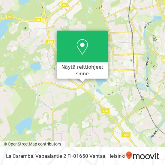 La Caramba, Vapaalantie 2 FI-01650 Vantaa kartta