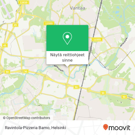 Ravintola-Pizzeria Bamo, Talvikkitie 18 FI-01300 Vantaa kartta