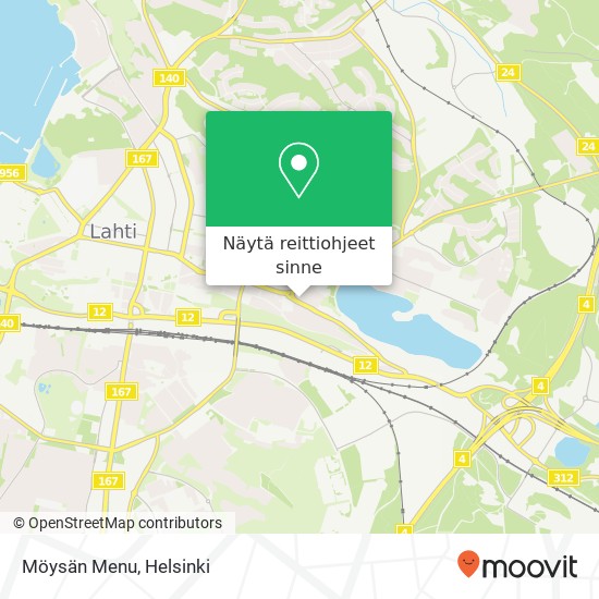 Möysän Menu, Viipurintie 2 FI-15150 Lahti kartta