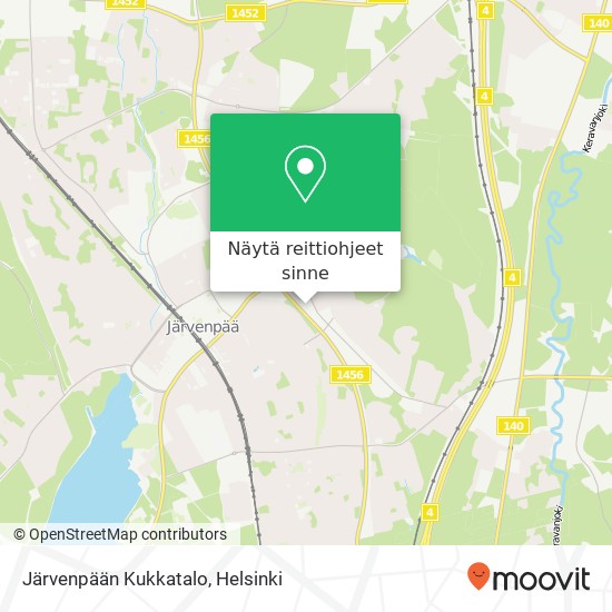 Järvenpään Kukkatalo kartta