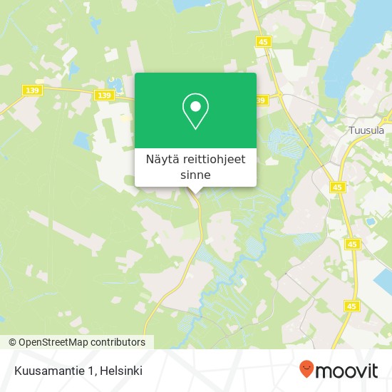 Kuusamantie 1 kartta