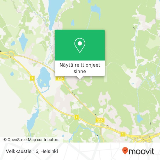 Veikkaustie 16 kartta