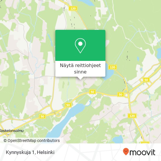 Kynnyskuja 1 kartta