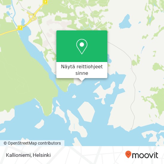 Kallioniemi kartta