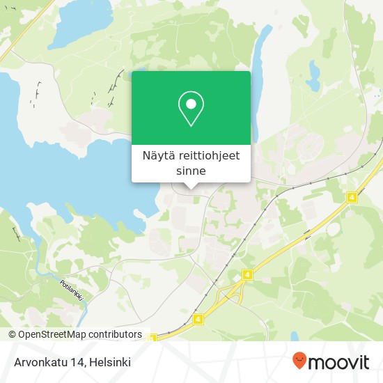 Arvonkatu 14 kartta