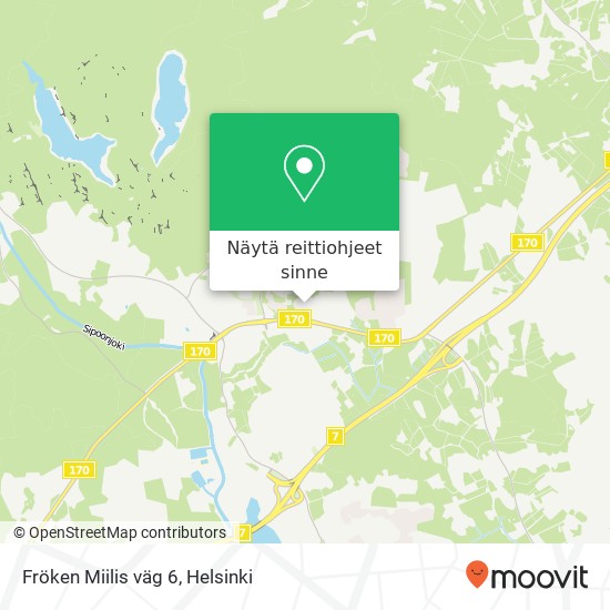 Fröken Miilis väg 6 kartta