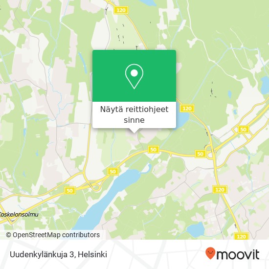 Uudenkylänkuja 3 kartta