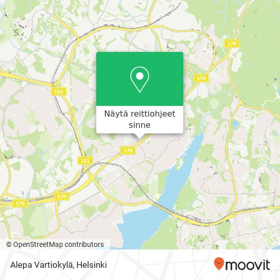 Alepa Vartiokylä kartta