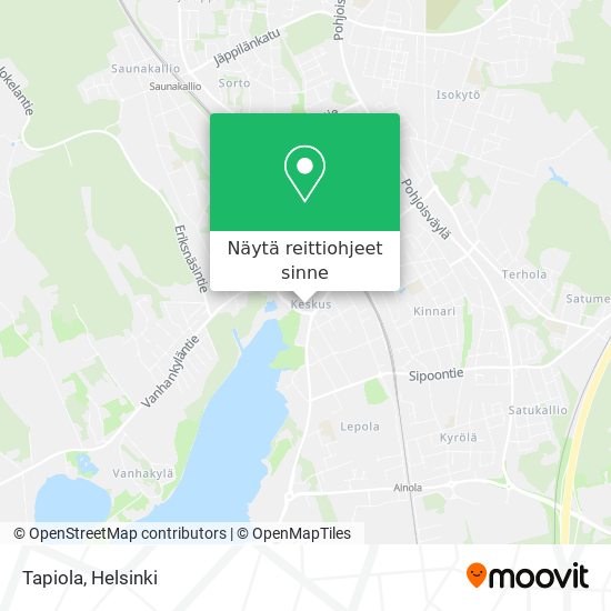 Kuinka päästä kohteeseen Tapiola paikassa Järvenpää kulkuvälineellä Bussi  tai Juna?