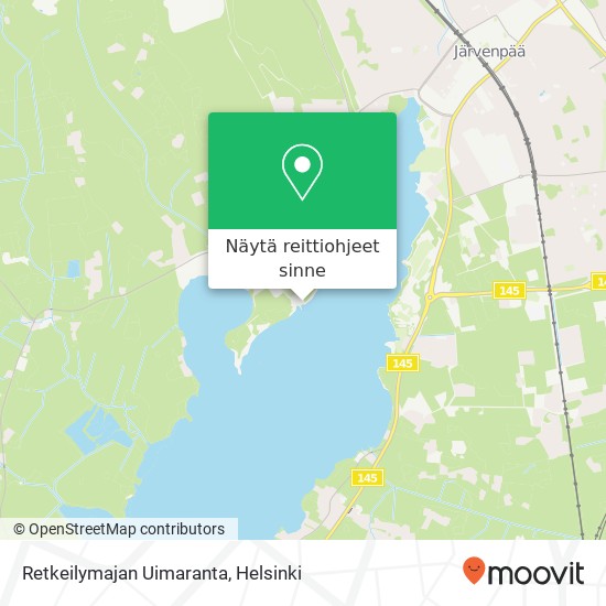 Retkeilymajan Uimaranta kartta