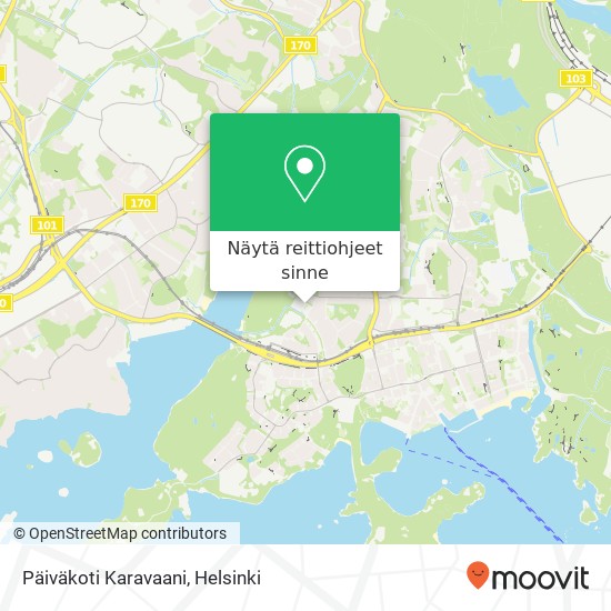 Päiväkoti Karavaani kartta