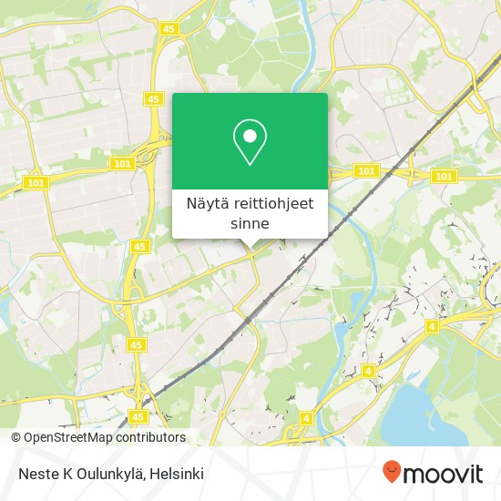 Neste K Oulunkylä kartta