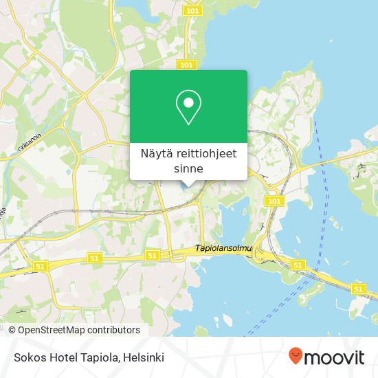 Sokos Hotel Tapiola kartta