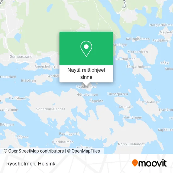 Ryssholmen kartta